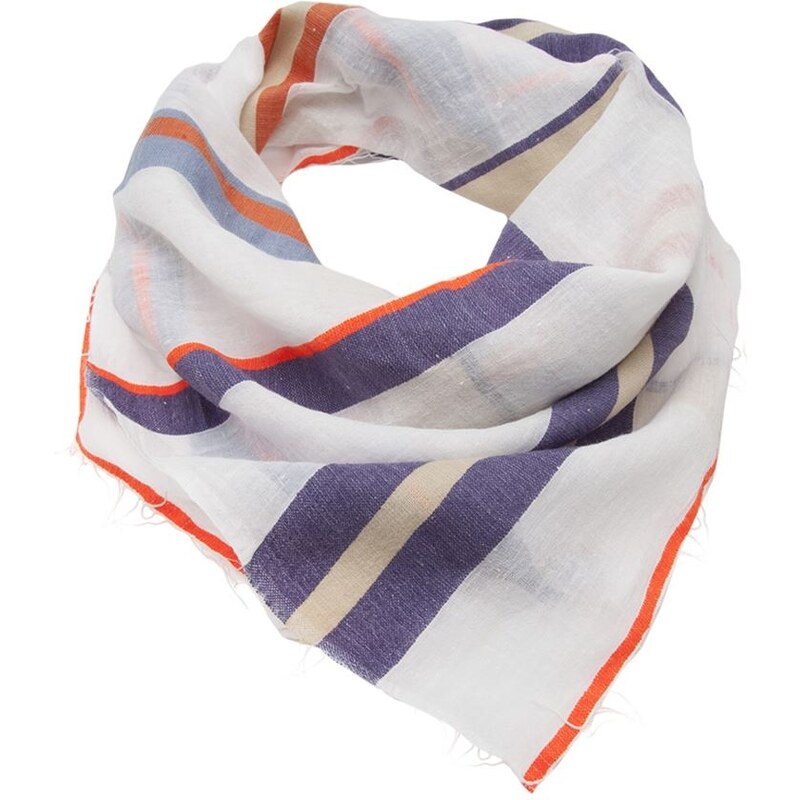 Lemlem Stripe Raw Edge Scarf