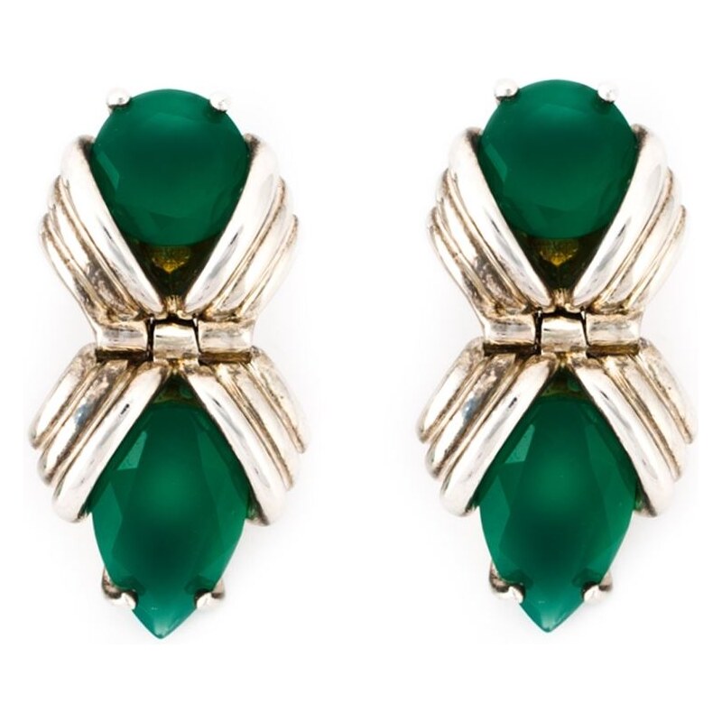 Shaun Leane 'Bound' Green Onyx Earrings