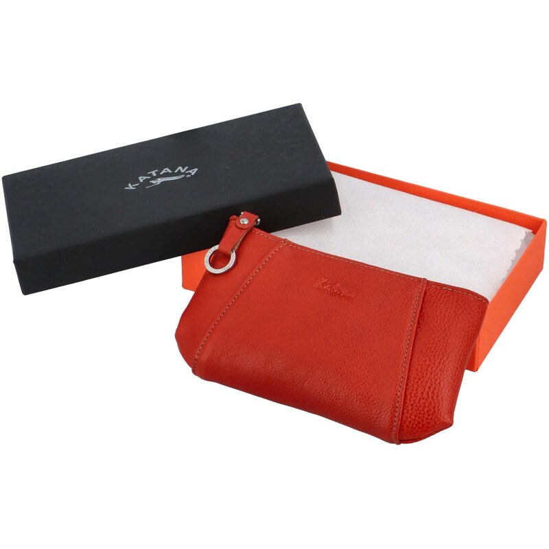 Dámská kožená peněženka tmavě oranžová - Katana Bealin oranžová