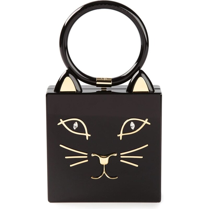 Charlotte Olympia 'Kitty' Clutch Bag