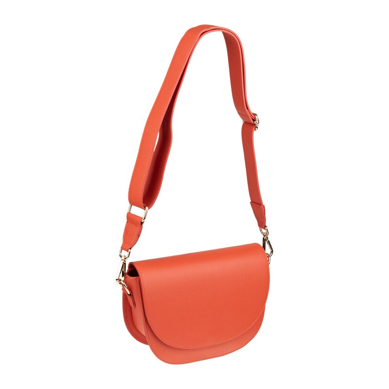 NovaKabelka.cz Kožená kabelka crossbody Ramona Arancione oranžová