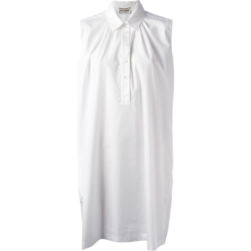 Saint Laurent Sleeveless Shirt Dress