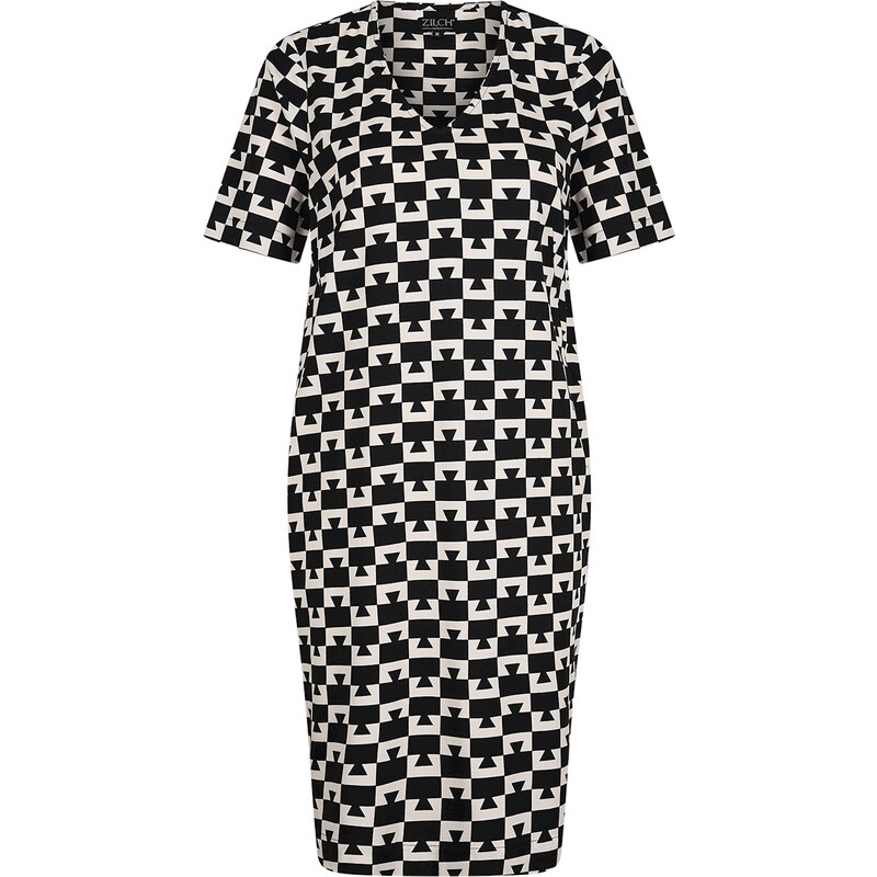 Zilch 41VIS40.110 Dámské šaty 001257 - Concrete Black 90847178