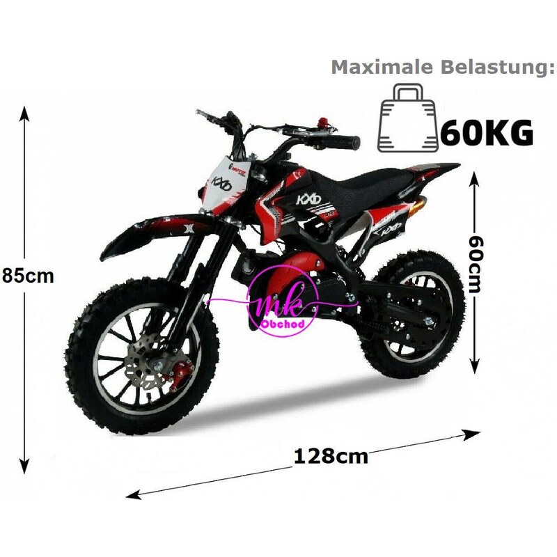 KXDmoto minicross KXD 701A 49cc 10/10 - oranžová