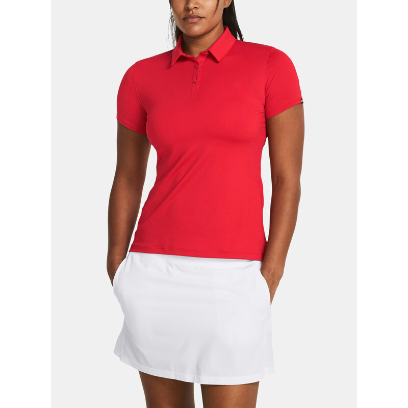 Under Armour Tričko UA Ws T2G Polo LB-RED - Dámské