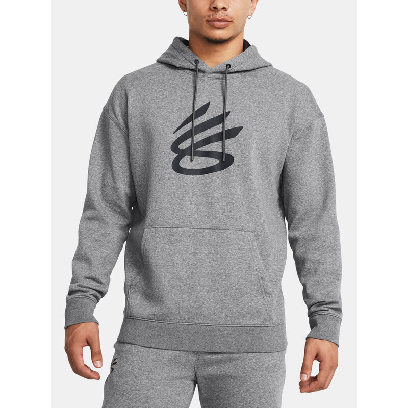 Under Armour Mikina Curry Splash Hoodie-GRY - Pánské