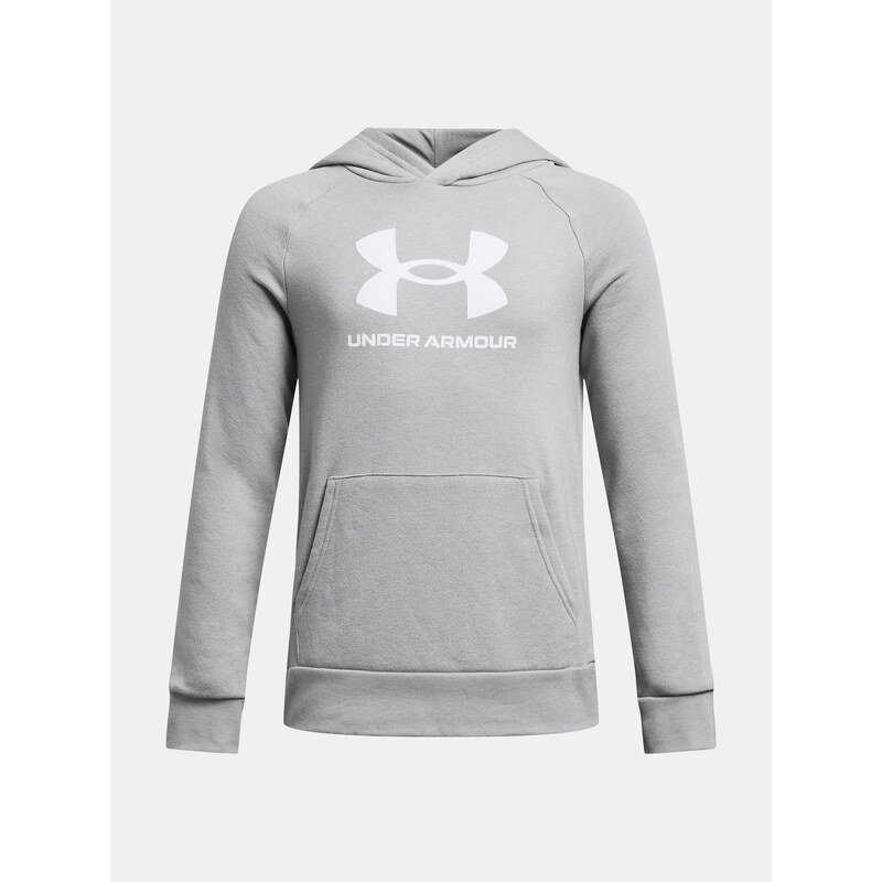 Under Armour Mikina UA Rival Fleece BL Hoodie-GRY - Kluci