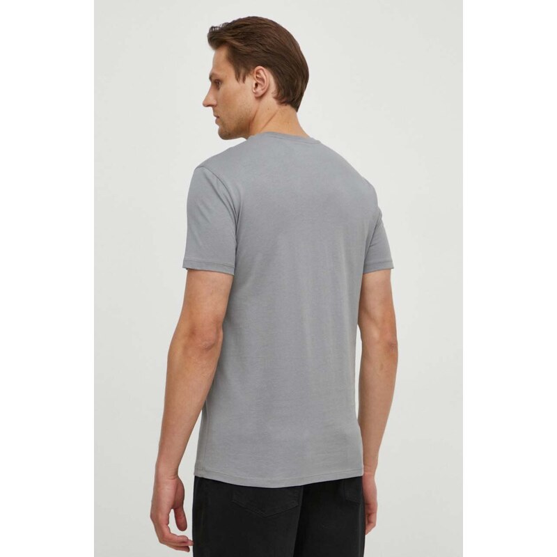 Tričko Armani Exchange šedá barva, s potiskem, 8NZT72 Z8H4Z NOS