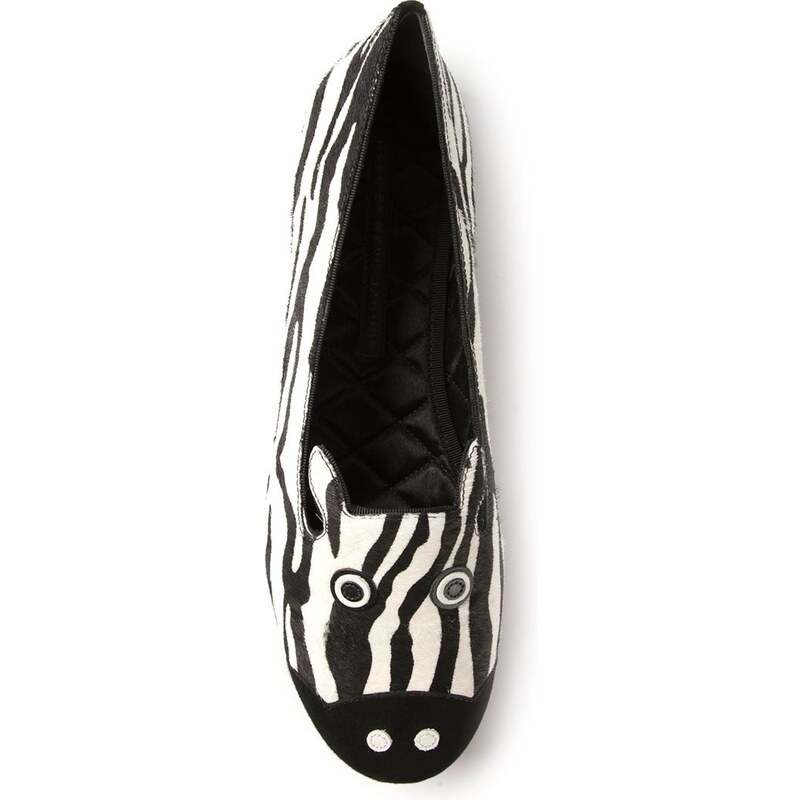 Marc By Marc Jacobs Zebra Face Slippers