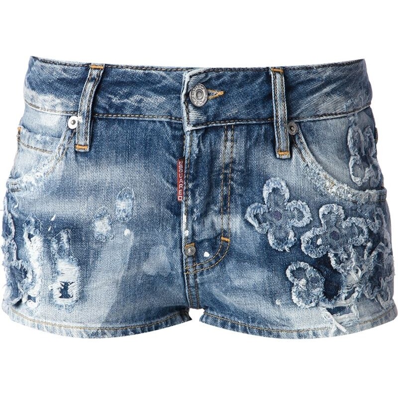 Dsquared2 Embroidered Floral Shorts
