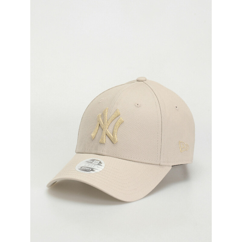 New Era Metallic Logo 9Forty New York Yankees (stone/gold)šedá