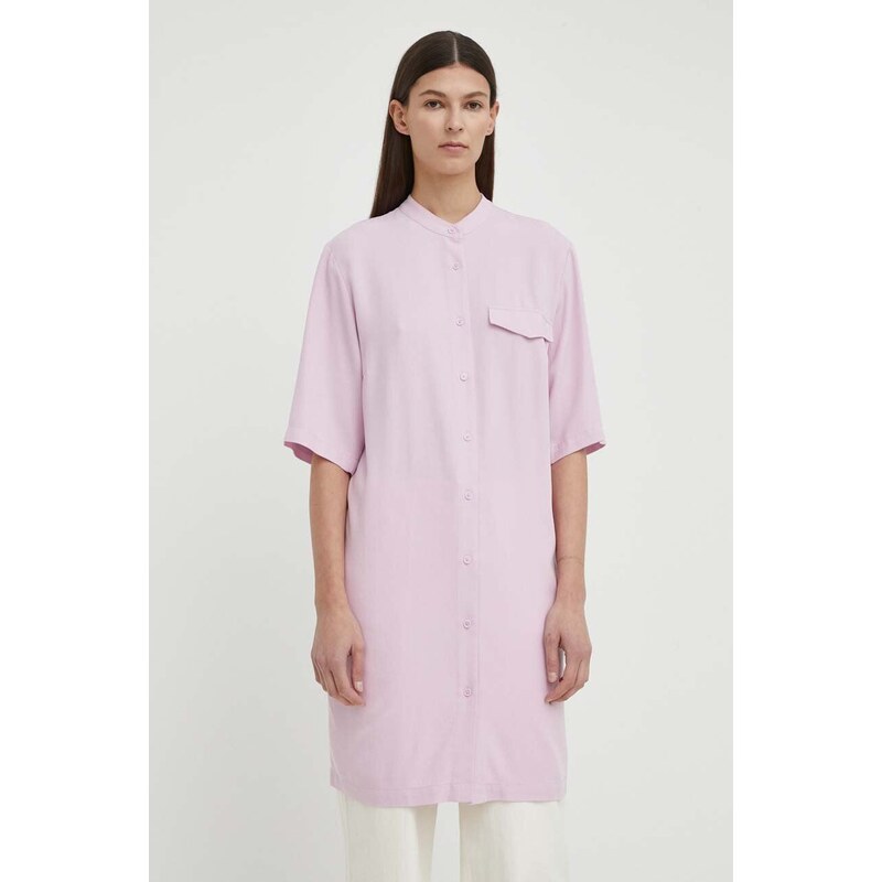 Šaty Marc O'Polo růžová barva, mini, oversize