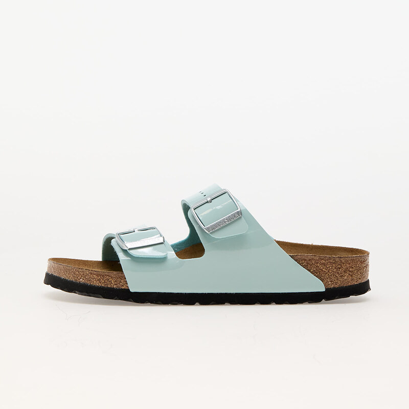 Birkenstock Arizona Birko-Flor Patent Patent Surf Green