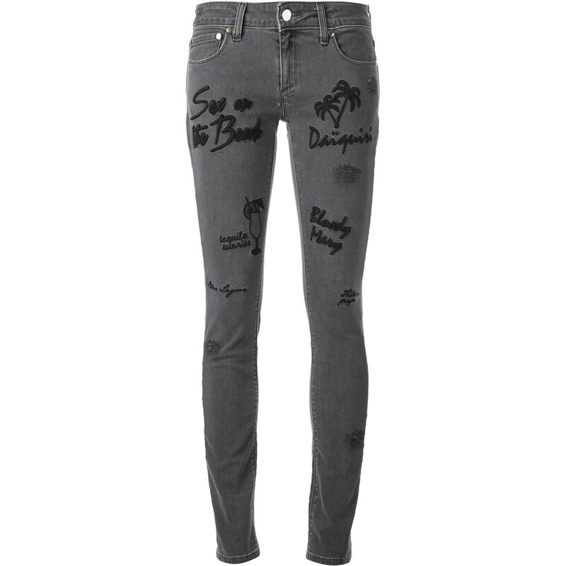 Filles A Papa Embroidered Cocktail Jeans