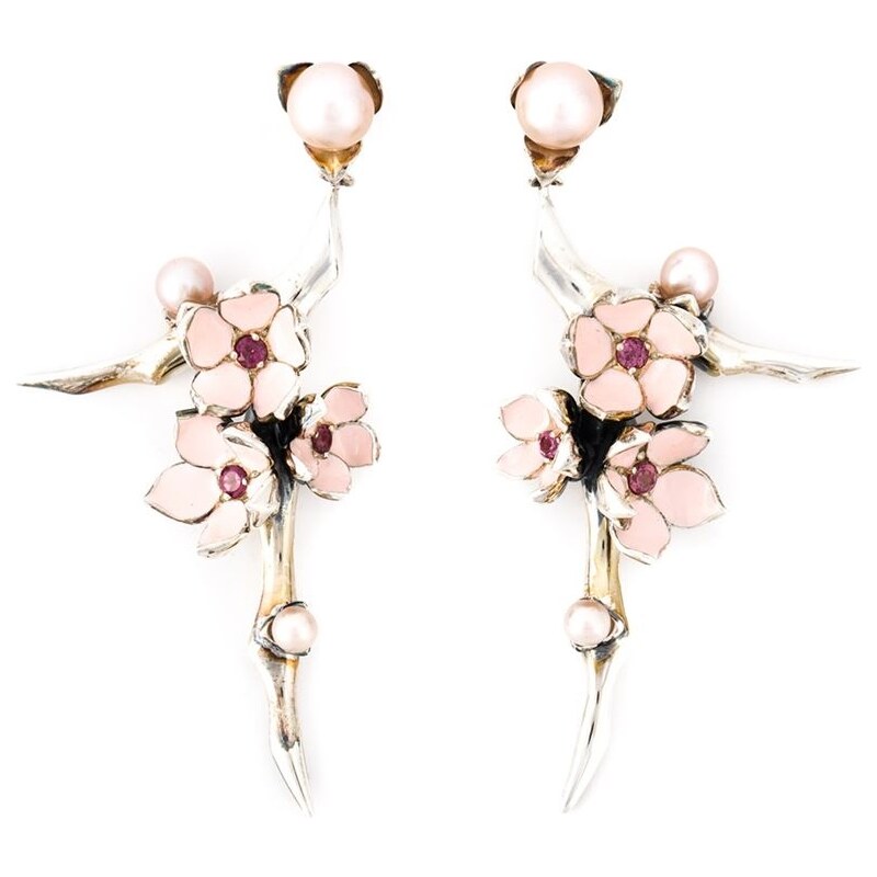 Shaun Leane 'Cherry Blossom' Rhodolite Earrings