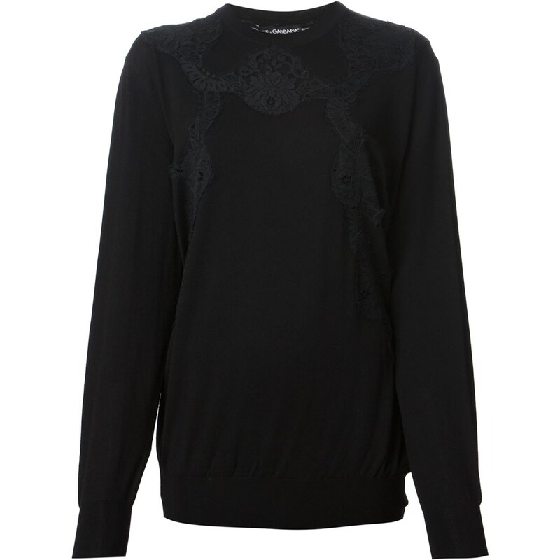 Dolce & Gabbana Lace Detail Sweater