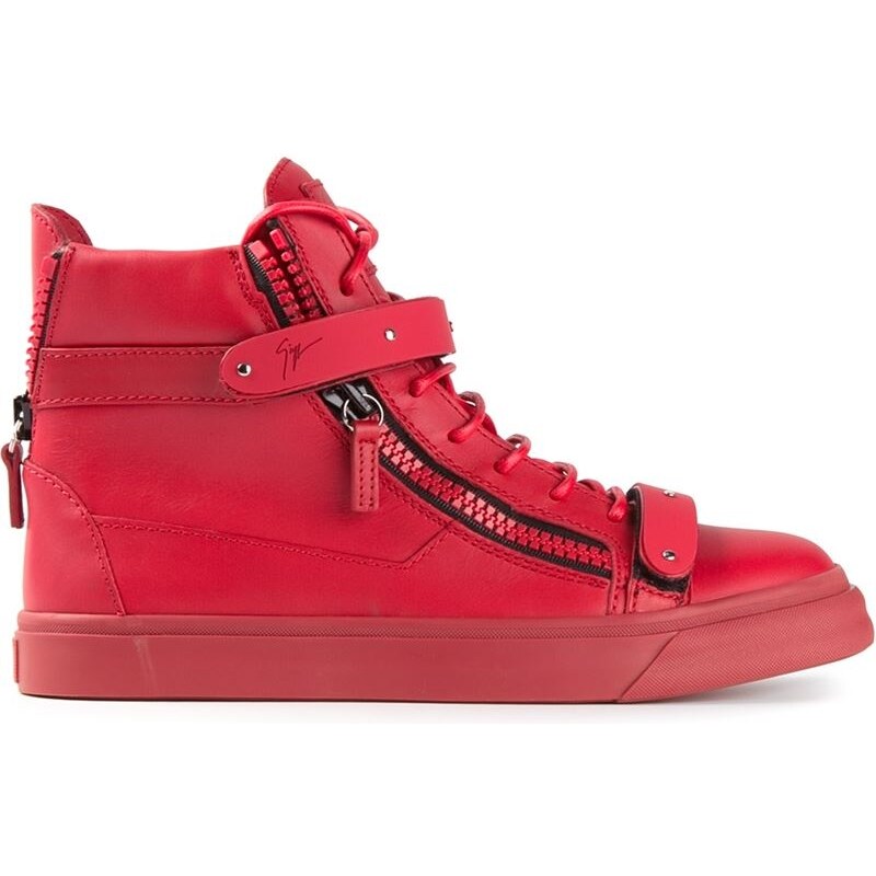 Giuseppe Zanotti Design Zip Detail Hi-Top Sneakers