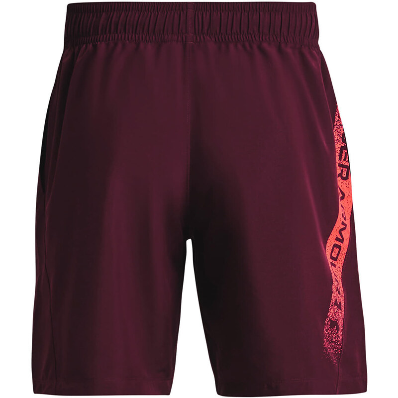 Pánské kraťasy Under Armour Woven Graphic Shorts Dark Maroon