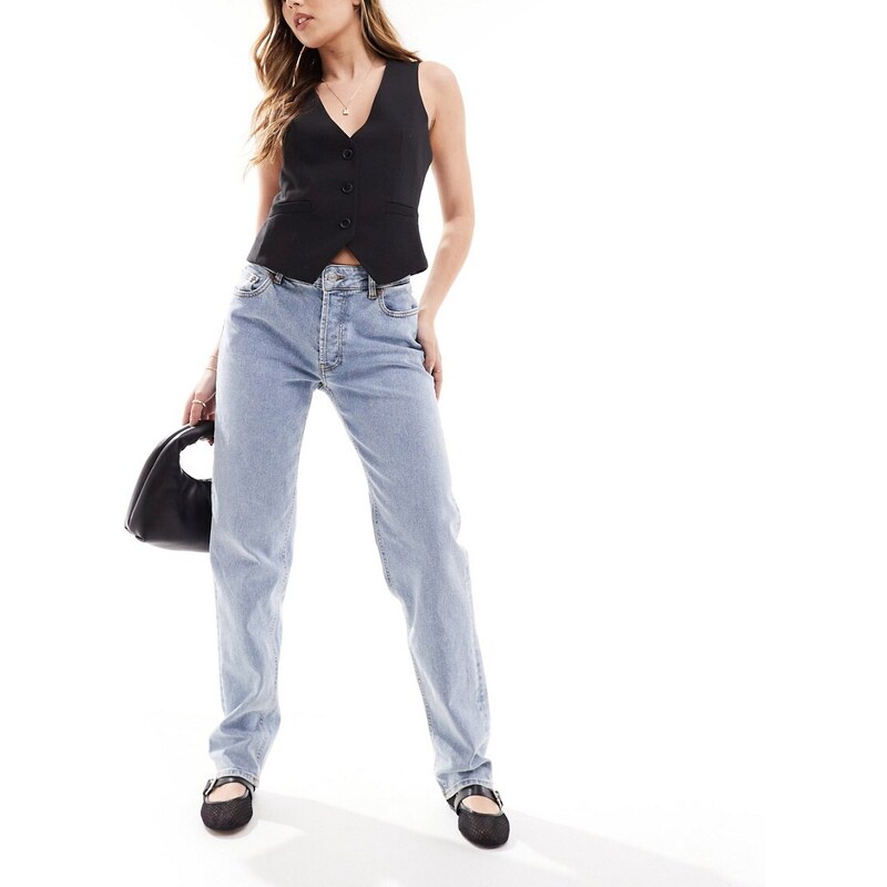 JJXX Seoul Straight fit jeans in light blue wash