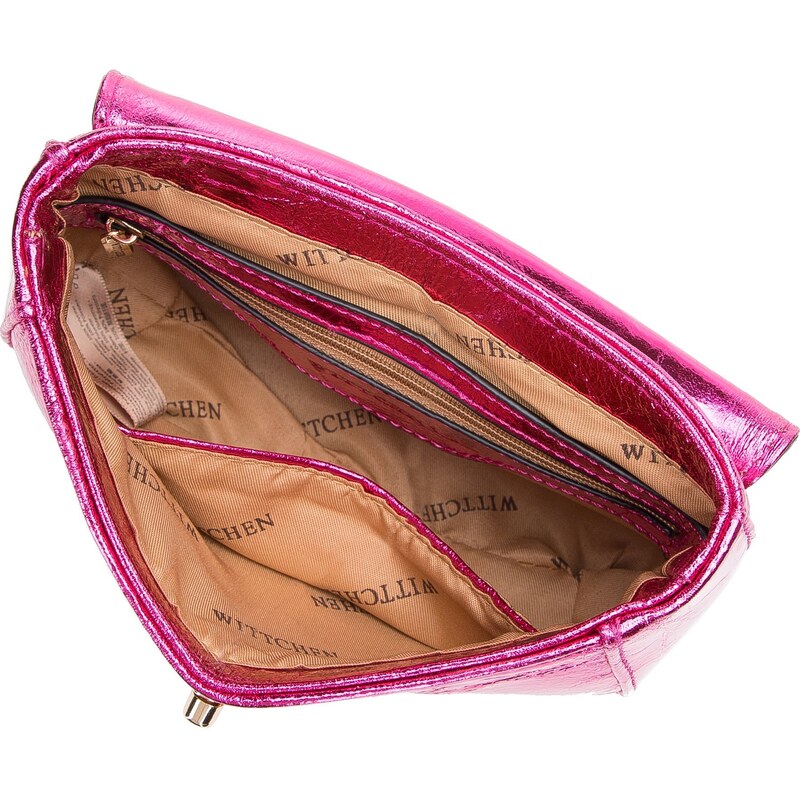 Dámská kabelka s řetízkem Wittchen, růžová, ekologická kůže