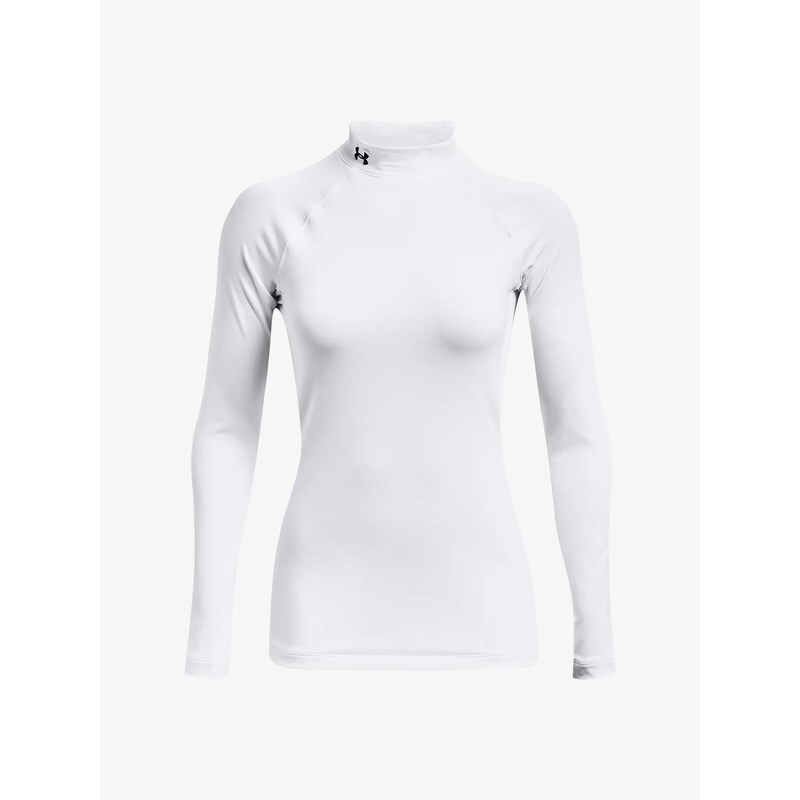 Tričko Under Armour UA CG Authentics Mockneck-WHT