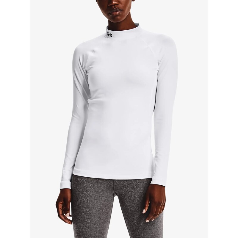 Tričko Under Armour UA CG Authentics Mockneck-WHT