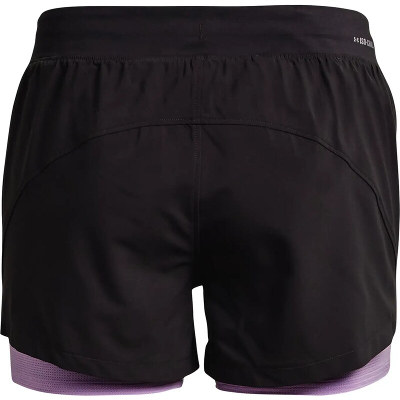 Dámské šortky Under Armour Iso-Chill Run 2N1 Short-GRY XS