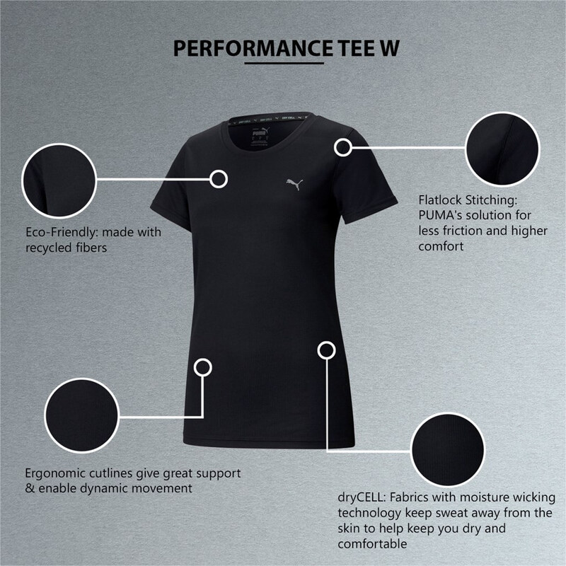 PUMA - DÁMSKÉ SPORTOVNÍ TRIČKO PERFORMANCE TEE W