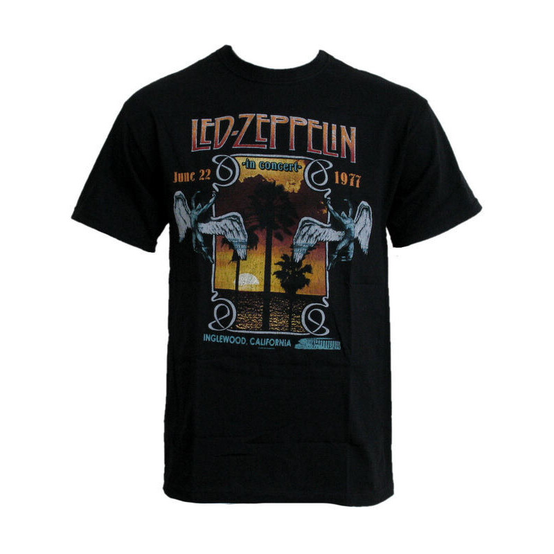 Tričko metal pánské Led Zeppelin - Inglewood BLK - BRAVADO - LZTS26MB 12962018BP
