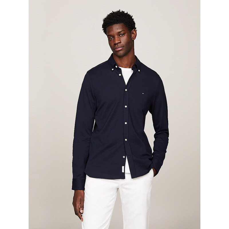 Tommy Hilfiger pánská tmavě modrá košile