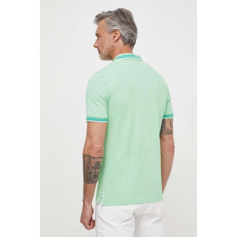 Polo tričko Calvin Klein zelená barva