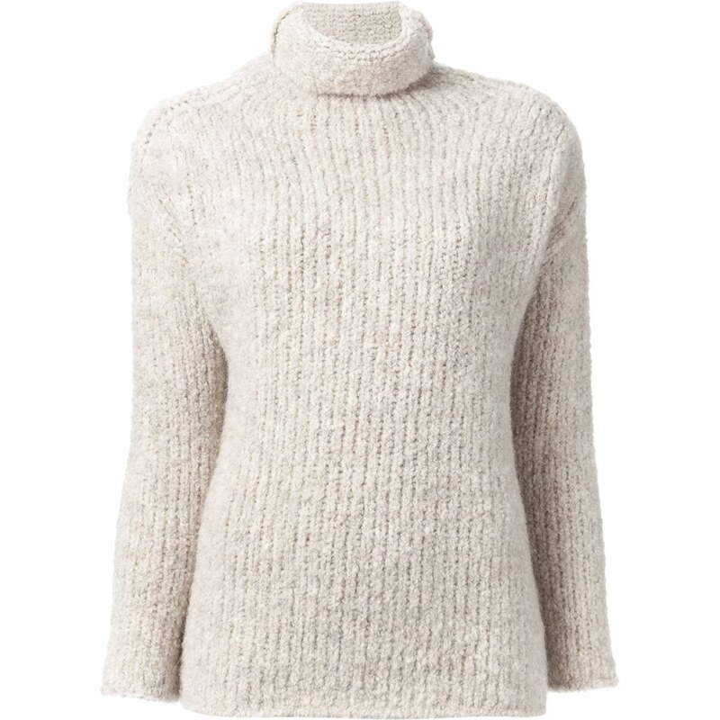 Forte Forte Rolled Neck Ribbed Sweater