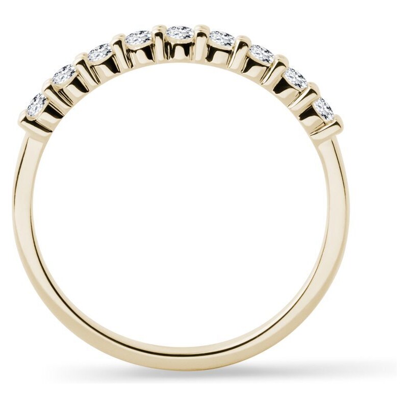 Prsten s diamanty ve žlutém zlatě KLENOTA K0085013