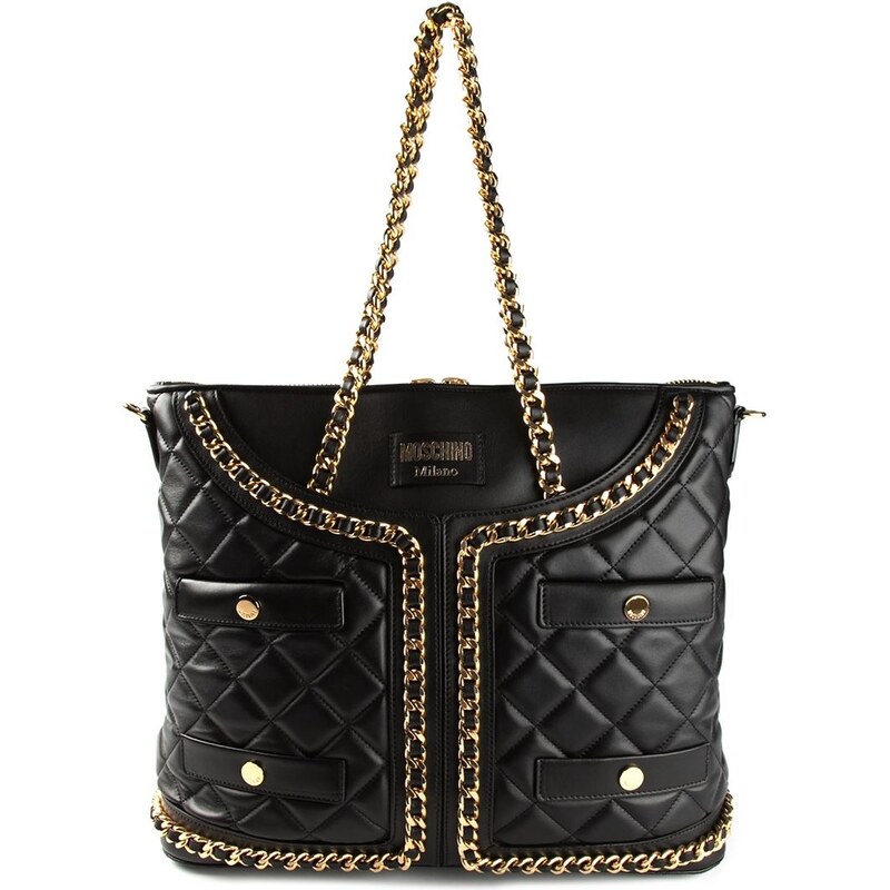 Moschino Quilted Jacket Effect Tote