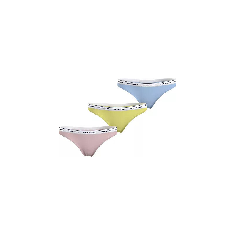 Dámská balení 3 PACK THONG (EXT SIZES) UW0UW048940VQ - Tommy Hilfiger