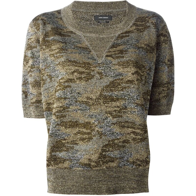 Isabel Marant 'Watson' Camouflage Sweater