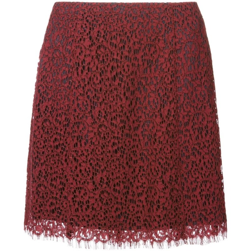Carven High Waist Lace Skirt