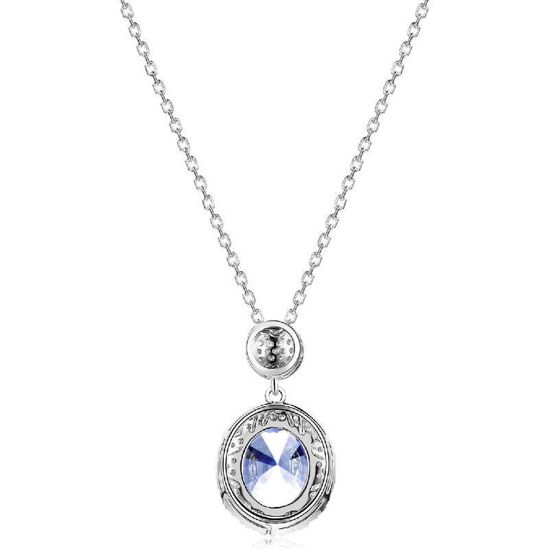 Royal Exklusive Royal Fashion stříbrný pozlacený náhrdelník Alexandrit DGPS0043-WG