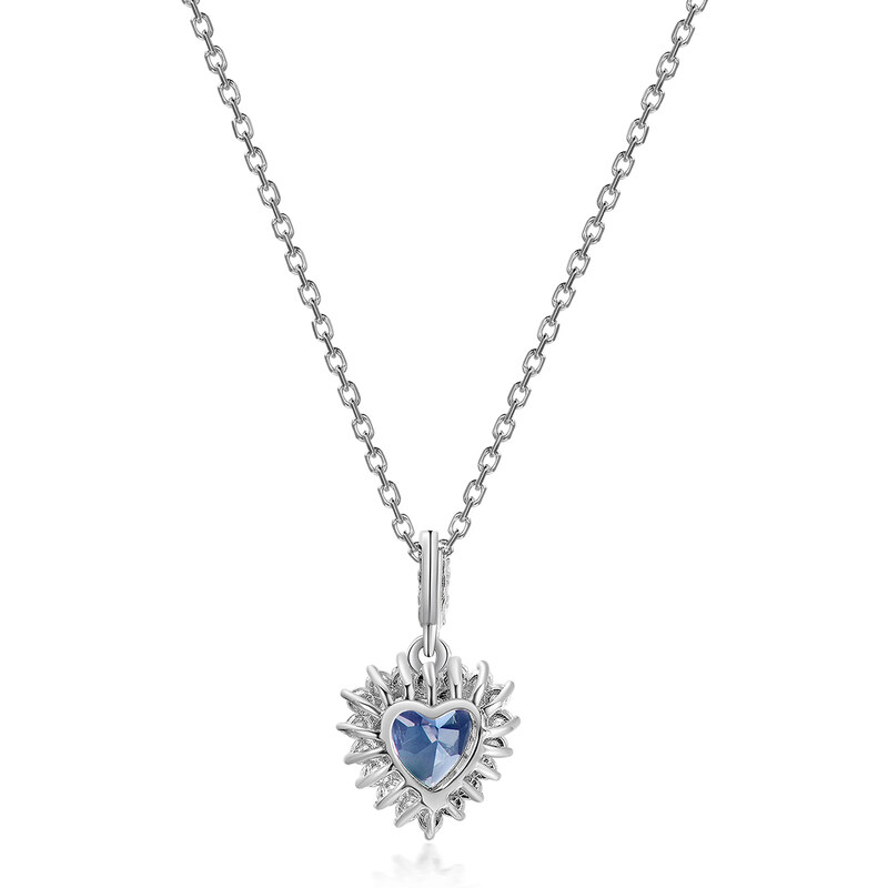Royal Exklusive Royal Fashion stříbrný pozlacený náhrdelník Alexandrit DGPS0038-WG