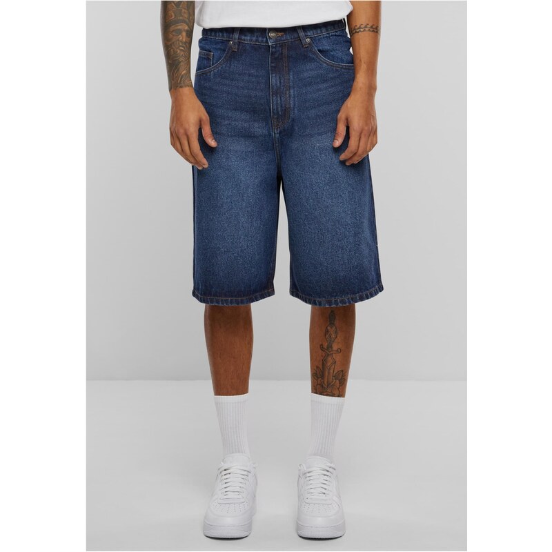 Urban Classics Pánské kraťasy 90s Heavy Denim modré