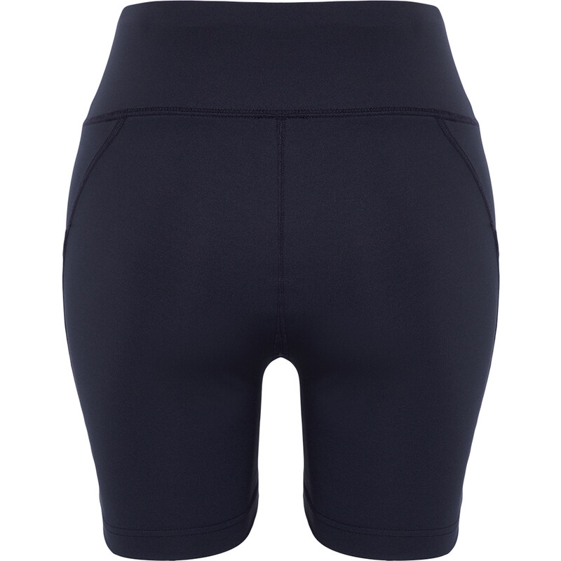 Trendyol Navy Blue Double Pocket Detailed Knitted Sports Shorts Leggings
