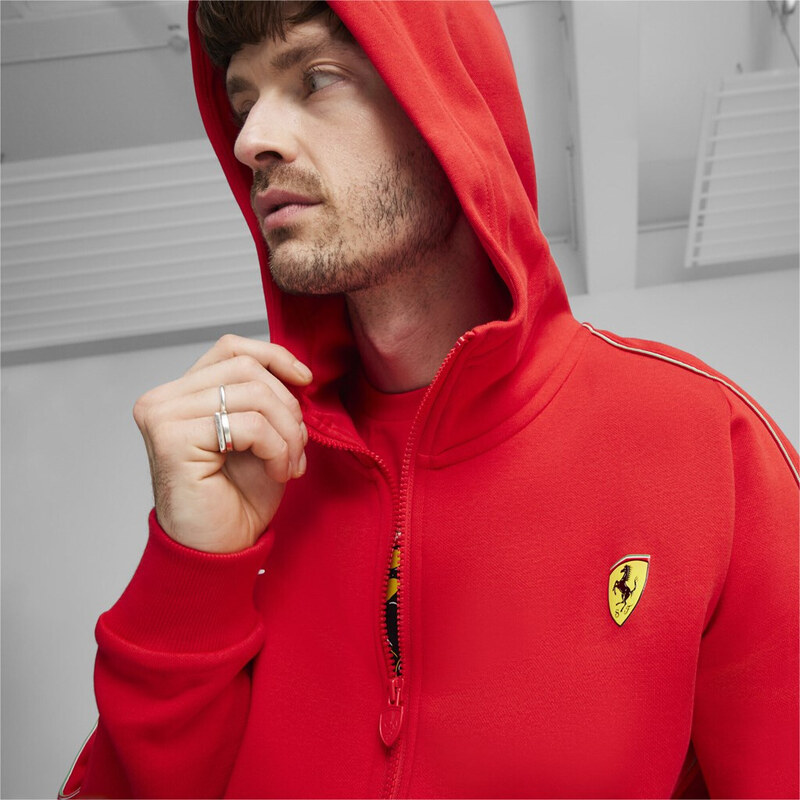 Puma Ferrari Race Hooded Sweat Jacket red