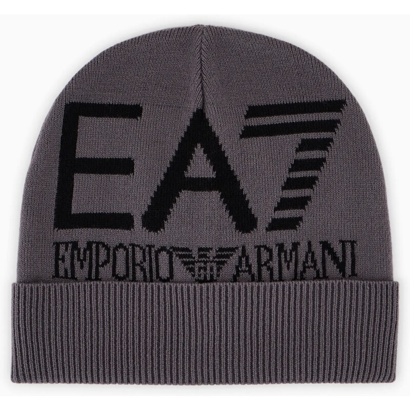 EA7 Emporio Armani BEANIE HAT IRON GATE/BLACK