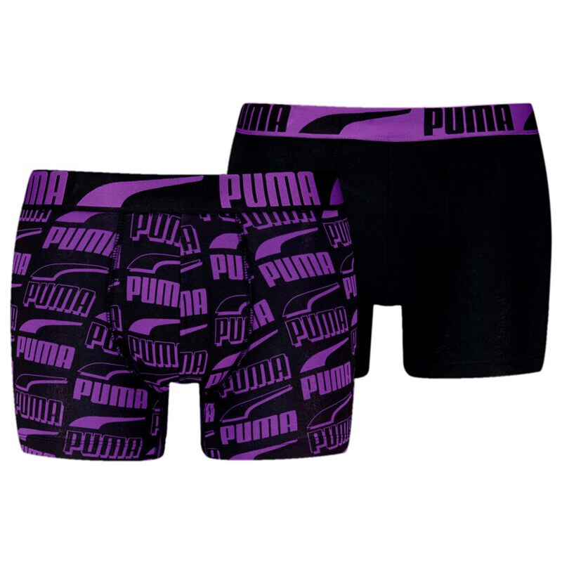 Puma MEN PRINTED BOXER 2P purple