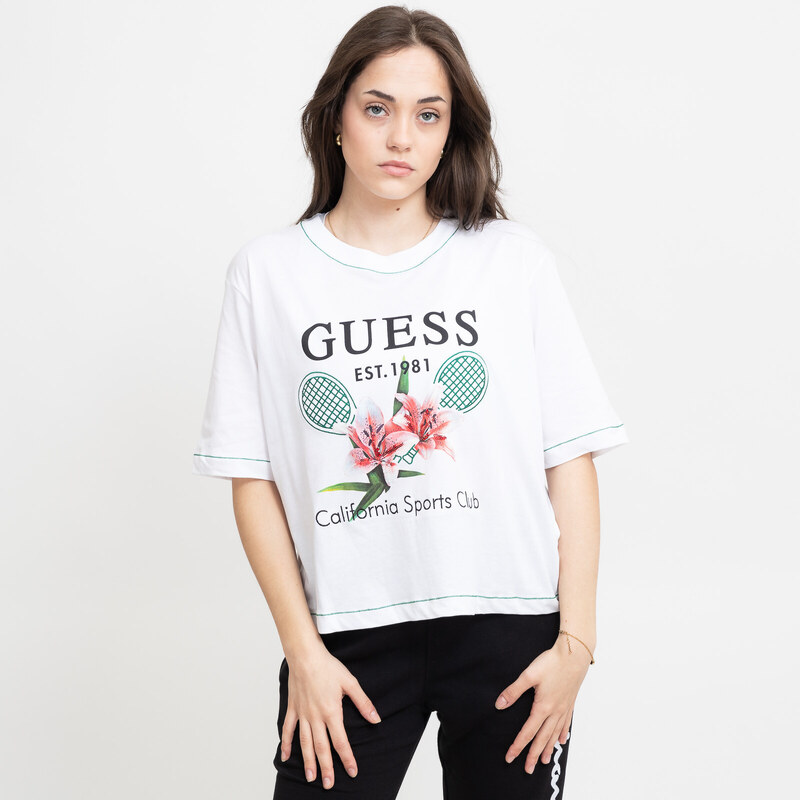 Guess zoey boxy t-shirt WHITE