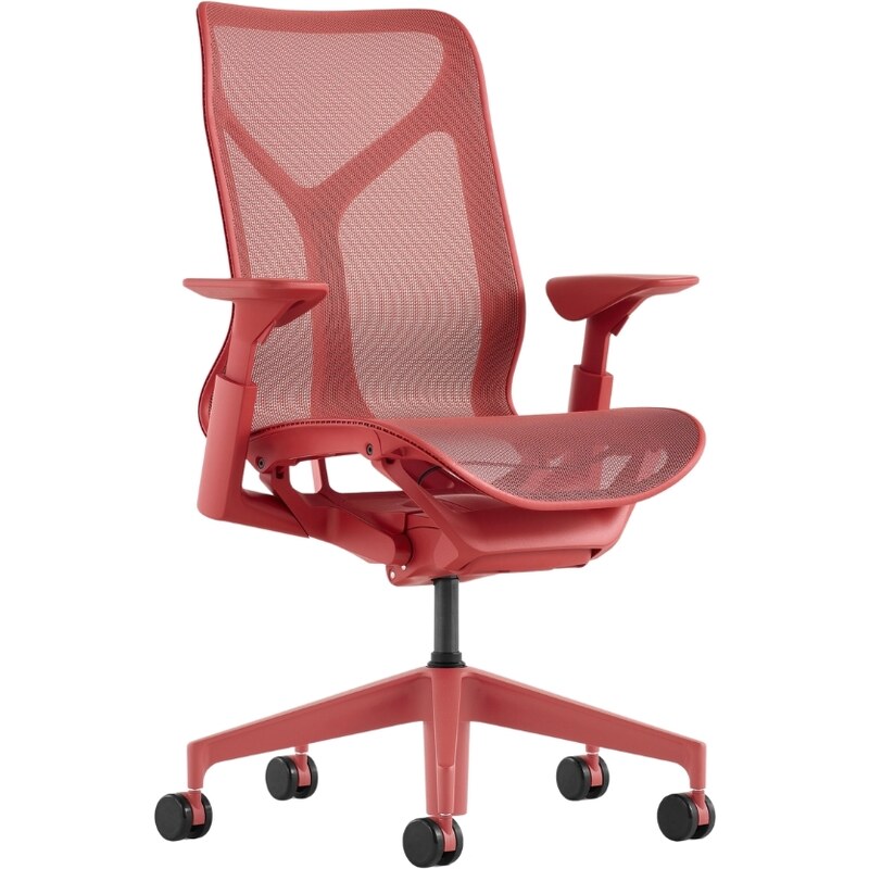 Červená kancelářská židle Herman Miller Cosm M