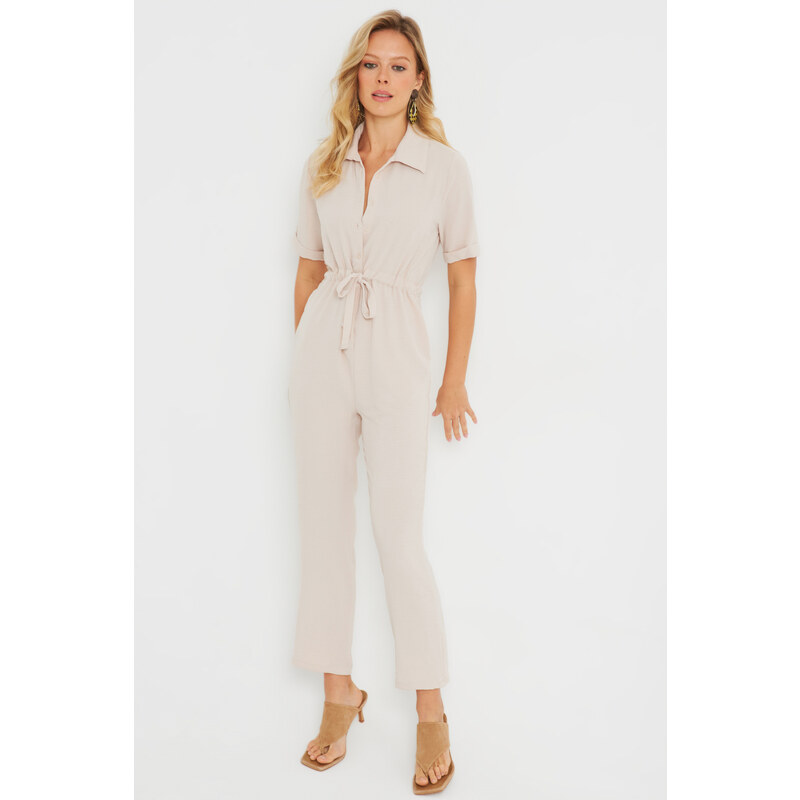 Cool & Sexy Women's Jumpsuit Vanilla Q985