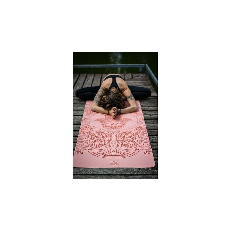 YOGGYS ALL YOGA MAT [HAMSA PEACH] neklouzavá podložka na jógu