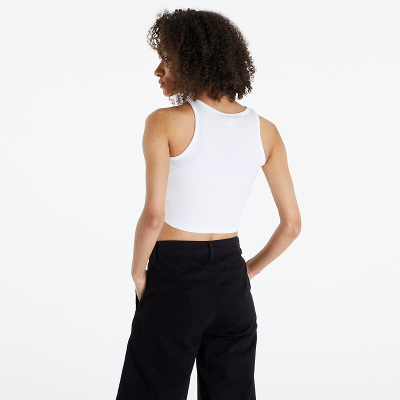 Top Urban Classics Ladies Organic Cropped Rib Top 2-Pack White/ Black