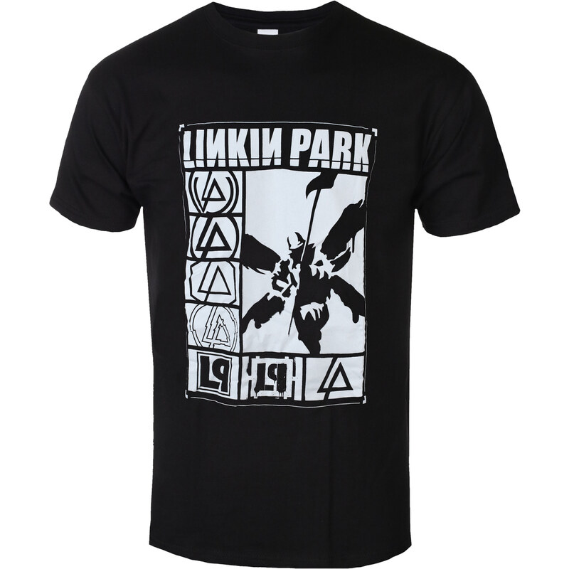 Tričko metal pánské Linkin Park - Logos Rectangle - ROCK OFF - LPTS18MB